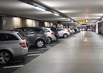 Collisions in Parking Lots and Parking Garages