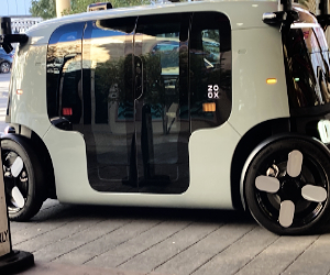Robotaxi on the streets of Las Vegas, Nevada